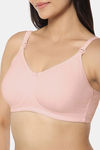 Amante Double Layered Non Wired Full Maternity / Nursing Bra - Blush Pink — thumbnail 6